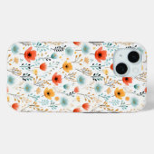 ポピーカラフルズフローラルパターン Case-Mate iPhoneケース (裏面 (横))