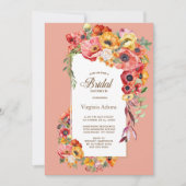 ポピーカラフルズブライダルシャワー 招待状 (正面)