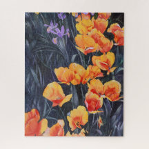 ポピーカラフルフィールド絵画印象派