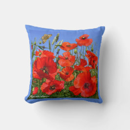 ポピーカラフルフィールド クッション