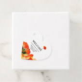 ポピークラシックフラワーレッド結婚テーマズ フェイバータグ (インサイチュ)