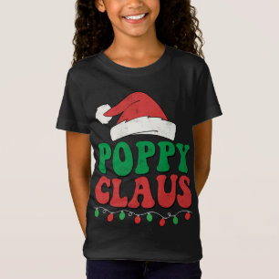 ポピークロースサンタクリスマスライトファミリーマッチング Tシャツ