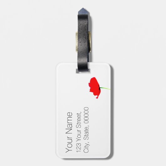 ポピーコレクション1 母の日 ラゲッジタグ (裏面縦)