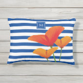 ポピーシックブルーズモノグラム アクセントクッション (裏面)