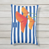 ポピーシックブルーズモノグラム アクセントクッション (裏面(縦))