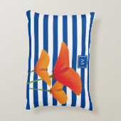 ポピーシックブルーズモノグラム アクセントクッション (裏面(縦))