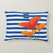 ポピーシックブルーズモノグラム アクセントクッション (裏面)