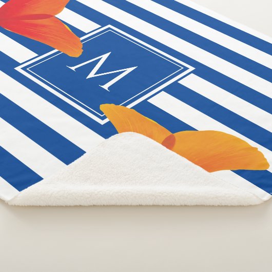 ポピーシックブルーズモノグラム シェルパブランケット (3/4)