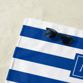 ポピーシックブルーズモノグラム ビーチタオル (インサイチュ)