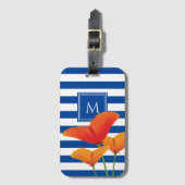 ポピーシックブルーズモノグラム ラゲッジタグ (正面縦)