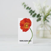 ポピーシンプル 名刺 (スタンド正面)