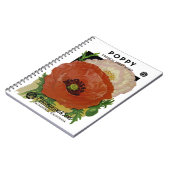 ポピーシードパケットラベル ノートブック (左側)