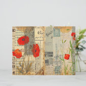 ポピーススクラップブック紙ヴィンテージシャビーシッククラフト (スタンド正面)