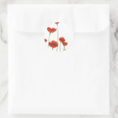 ポピーステッカー ラウンドシール (バッグ)