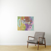 ポピースマイルおもしろい色 タペストリー (インサイチュ(横))