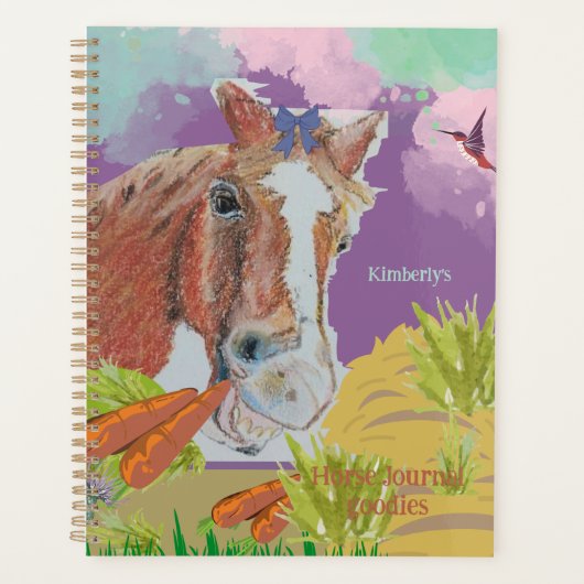ポピースマイルカラフル、馬の笑顔 プランナー手帳 (正面)