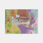 ポピースマイル フリースブランケット (正面(横))