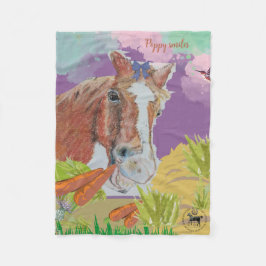 ポピースマイル フリースブランケット