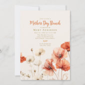 ポピースマザーズデイブランチのフィールド 招待状 (正面)