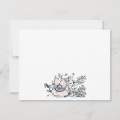 ポピーズインクラインアートブライダルシャワーレシピ ノートカード (裏面)