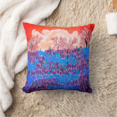 ポピーズインザオリーブグローブ装飾用クッション クッション (ブランケット)