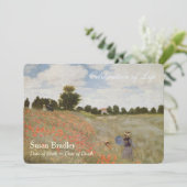 ポピーズバイモネお祝いオブライフ招待状 招待状 (スタンド正面)