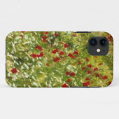 ポピーズポインティリズムスタイル抽象芸術アート Case-Mate iPhoneケース (裏面(横))