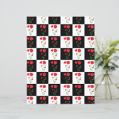 ポピーチェッカーボードスクラップブック紙 (スタンド正面)