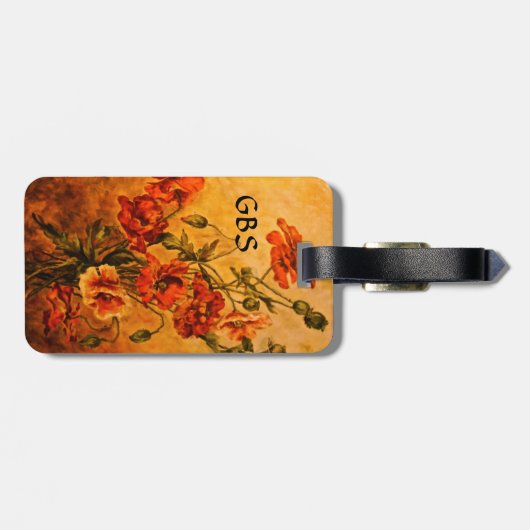 ポピービクトリアンズ絵画ラベル(モノグラカスタムム付) ラゲッジタグ (裏面横)