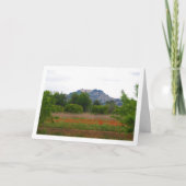 ポピーフィールドの上のサンミゲル修道院 カード (正面)