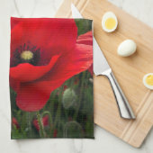 ポピーフィールドキッチンタオル/ティータオル キッチンタオル (四つ折り)