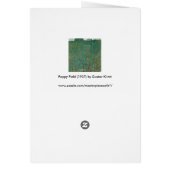 ポピーフィールドバイグスタフクリムト、ヴィンテージアールヌーボー (裏面)