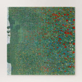 ポピーフィールドバイグスタフクリムト、ヴィンテージアールヌーボー ジグソーパズル (縦)