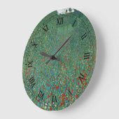 ポピーフィールドバイグスタフクリムト、ヴィンテージアールヌーボー ラージ壁時計 (傾斜)