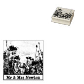 ポピーフィールドファインアートラバースタンプ、手紙、招待状 ラバースタンプ (押印)