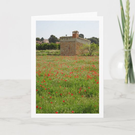 ポピーフィールドファームハウスポートレートカード カード (正面)