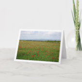 ポピーフィールドマウンテンランドスケープカード カード (正面)