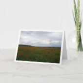 ポピーフィールドランドスケープカードの上のグレースキー カード (正面)
