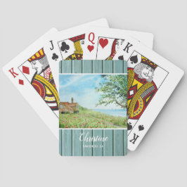 ポピーフィールド横向き水絵画色 トランプ