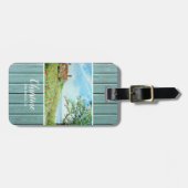 ポピーフィールド横向き水絵画色 ラゲッジタグ (正面横)