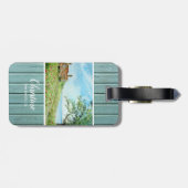 ポピーフィールド横向き水絵画色 ラゲッジタグ (裏面横)