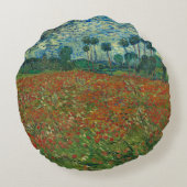 ポピーフィールド – ビンセント・ヴァン・ゴッホ ラウンドクッション (裏面)