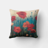 ポピーフラワーアクセントクッション クッション (裏面)