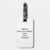 ポピーフラワーズバニーラビットフローラ ラゲッジタグ (裏面縦)