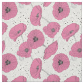 ポピーフラワーズパターン生地 ファブリック (見本)