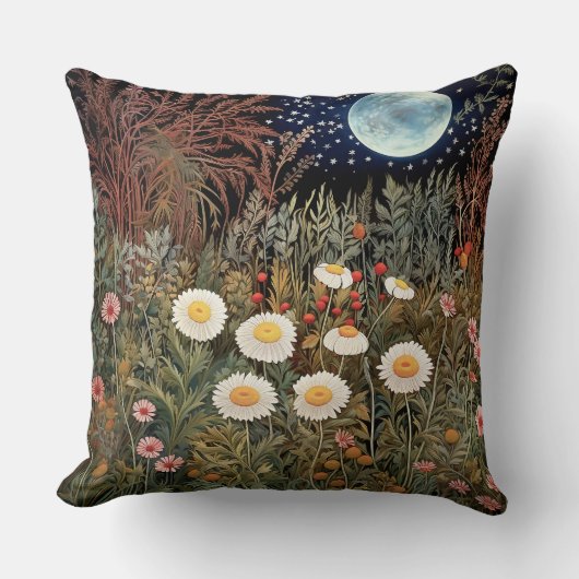 ポピーフラワーズファームハウスデコール装飾用クッション クッション (正面)