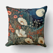 ポピーフラワーズファームハウスデコール装飾用クッション クッション (正面)