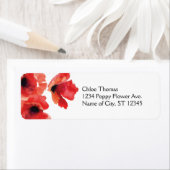 ポピーフラワーズ住所 シール (インサイチュ)