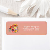 ポピーフラワーズ差出人住所ラベル ラベル (インサイチュ)