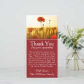 ポピーフラワーズ死別記念サンキューカード サンキューカード (スタンド正面)